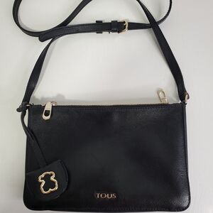 TOUS Black Leather Crossbody Bag